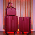 2 Malas Bordo Viagem + Frasqueira | Cadeado Numérico | Padrão ANAC | Rodinhas 360° |