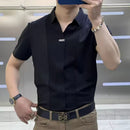 [PAGUE 2 LEVE 3] Camisa Polo Casual Nordall em Viscose, Seda Gelo e Elastano + BRINDES: Cinto, Carteira e Relógio