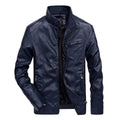 Jaqueta Masculina De Inverno Motoqueiro Gola Em Pé - Promoção de Inverno 2025